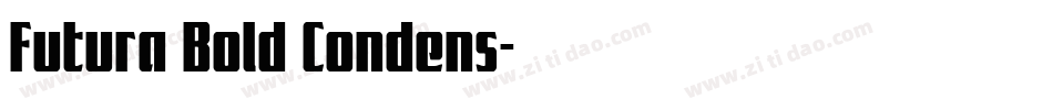 Futura Bold Condens字体转换